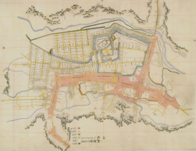白河市内絵地図