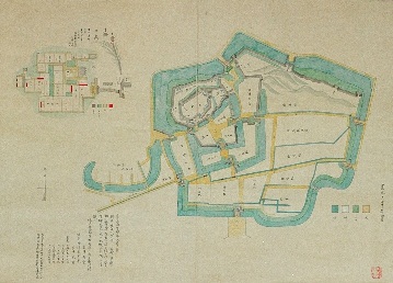 丹羽長重居城時における小峰城全図