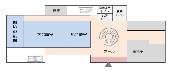 東公民館平面図1階