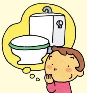 水洗トイレが使えます