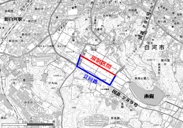 位置図_東大沼地内通行規制