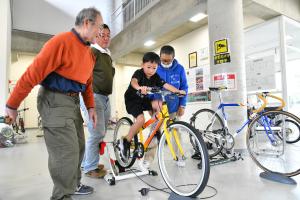 自転車最高速度測定
