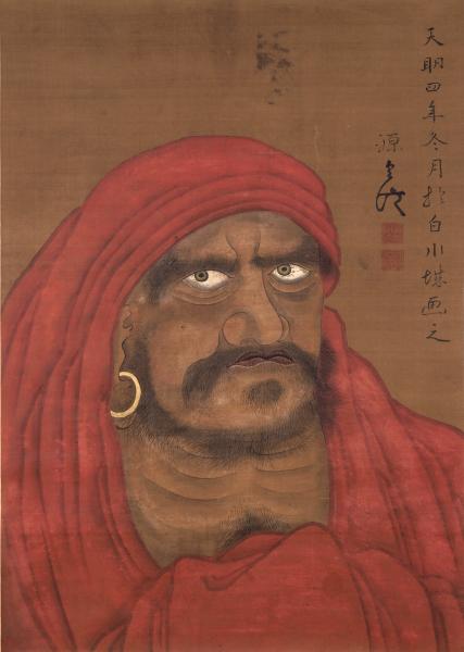 絹本著色達磨図