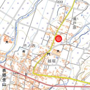 14表郷金山字瀬戸原80位置図