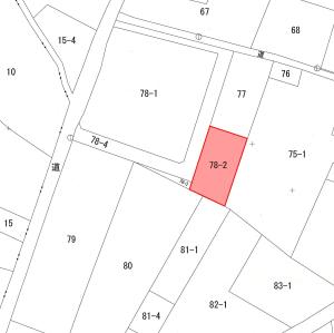 18表郷金山字瀬戸原78公図