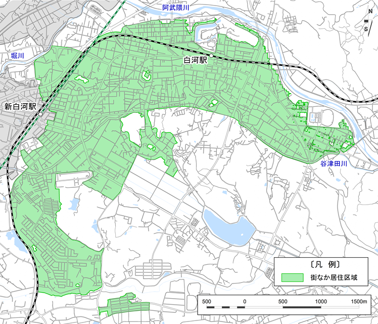 街なか居住区域図