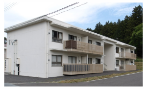 葉ノ木平災害公営住宅外観